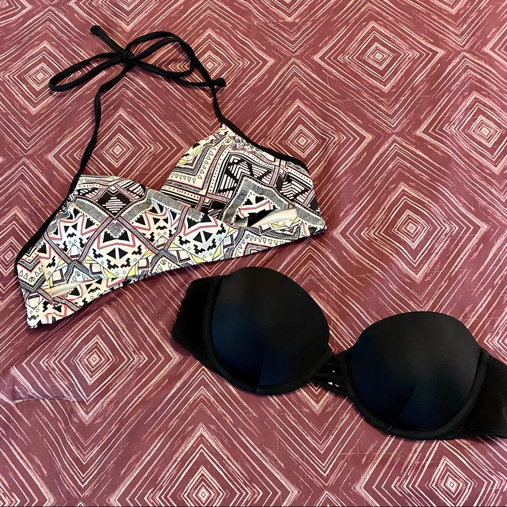 Victoria’s Secret PINK Bikini Top Lot, 2 Pieces, GUC, S